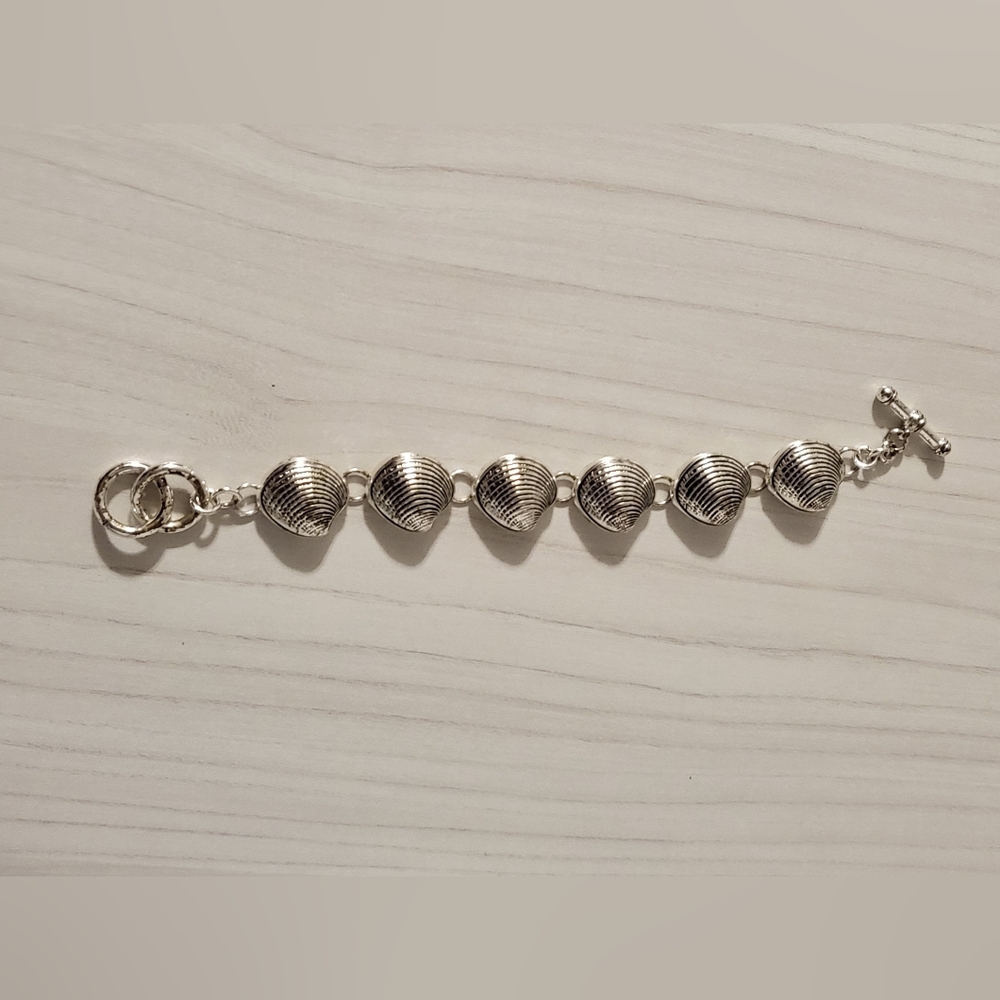 Seashell silver bracelet - Picture 2 of 2